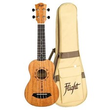 Flight: DUS371 Soprano Ukulele - African Mahogany Ukulele Flight Music Ukuleles