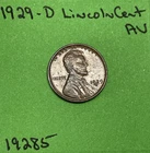 1929-D  Lincoln Wheat Cent / Penny  1c AU About Uncirculated