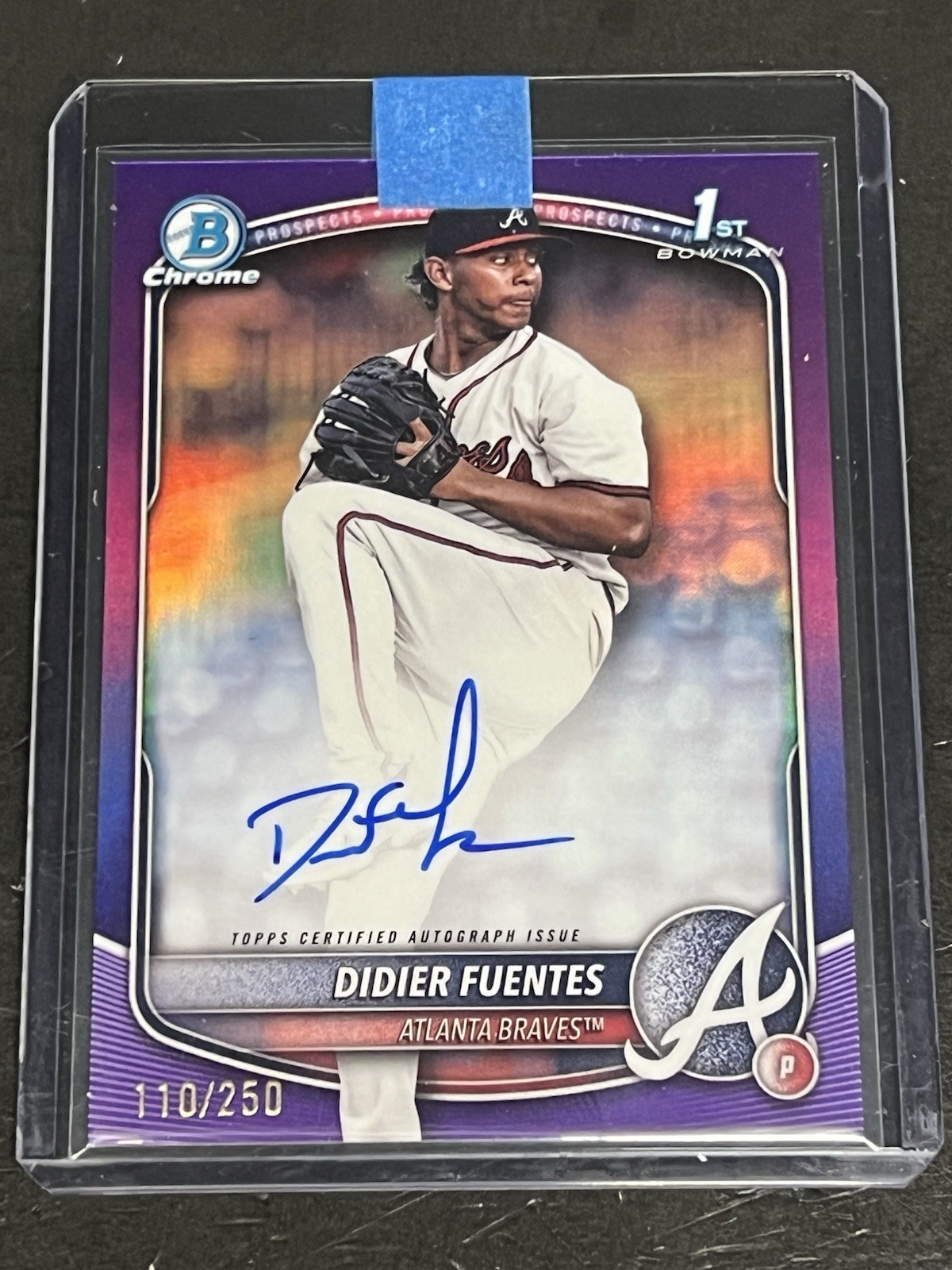 DIDIER FUENTES /250✅2025 Bowman Chrome 1st Purple Refractor Auto-Clean!🔥✅