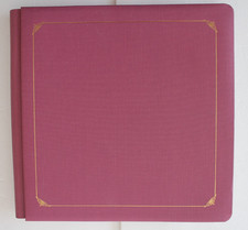 Creative Memories 12x12 Mulberry Hinged Album 15 inserts