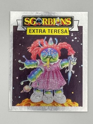 Holidays Sgorbions Garbage Pail Kids Metallic Stickers - Spacey Stacy