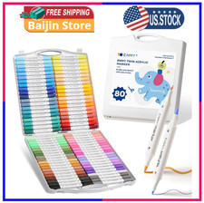 ENMY Acrylic Paint Marker Pens, 80 Colors Dual Tip 80 Multicolor