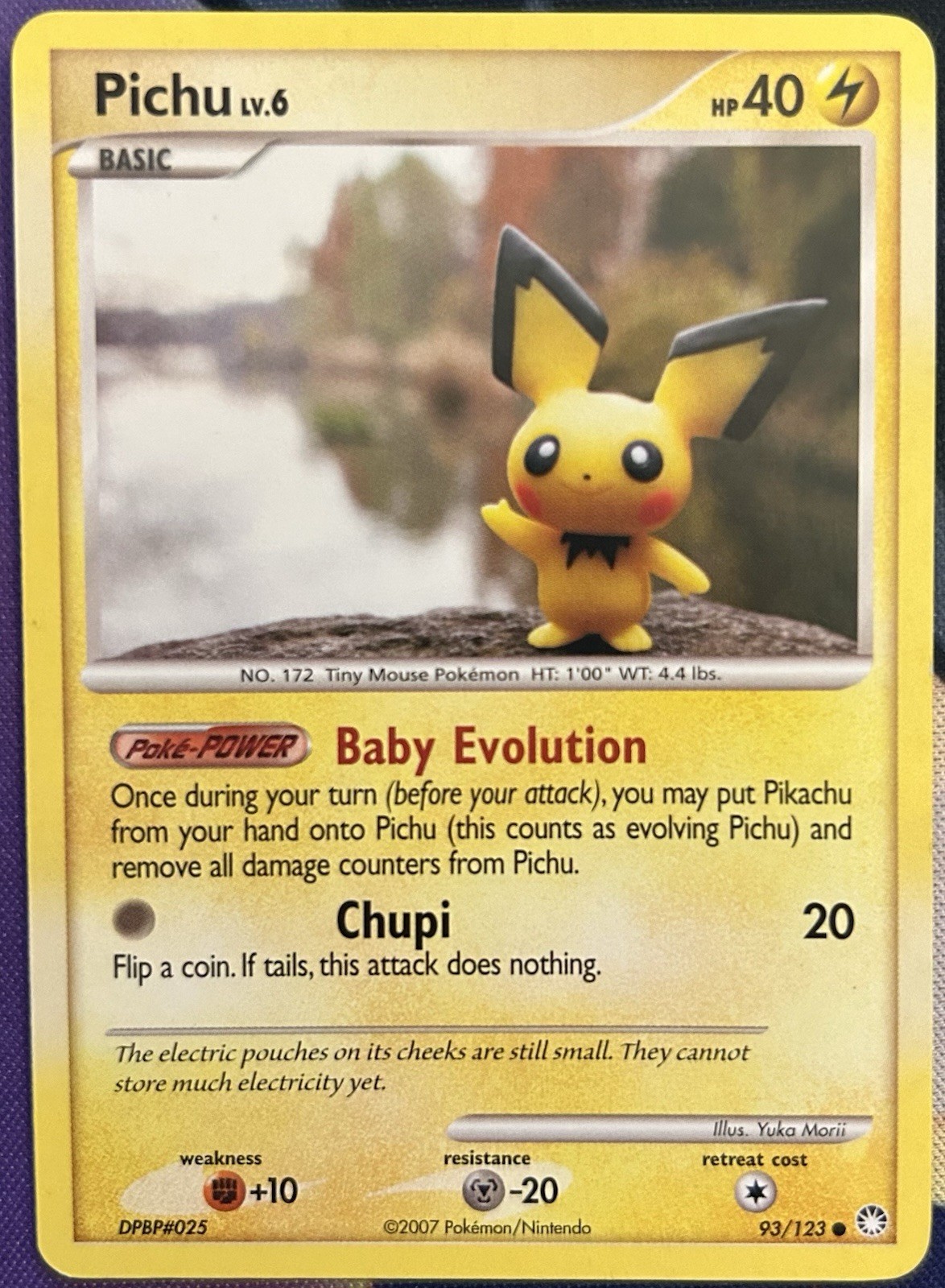 Pokemon TCG - Pichu 93/123 Common - Mysterious Treasures - LP