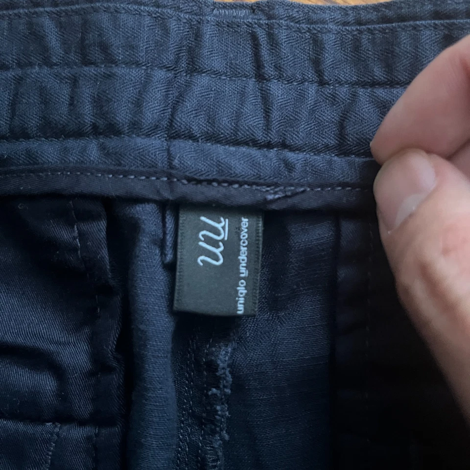 Uniqlo Undercover Jun Takahashi Cargo Pant Size 31x25 Navy Blue Relaxed Gorpcore - Image 2 of 4