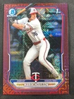 2026 Bowman MAREK HOUSTON 1st Chrome Burgundy Mega Mojo Refractor! #'d /275!