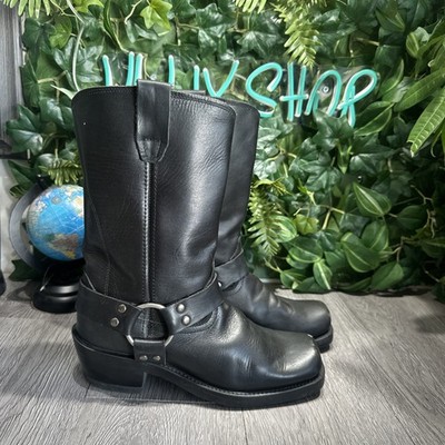 Durango Women's RD510 Harness Black Leather Western Biker 10'' Boot Size 6.5 M