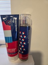 BATH BODY WORKS FIRECRACKER POP BODY CREAM AND FINE FRAGRANCE MIST X2