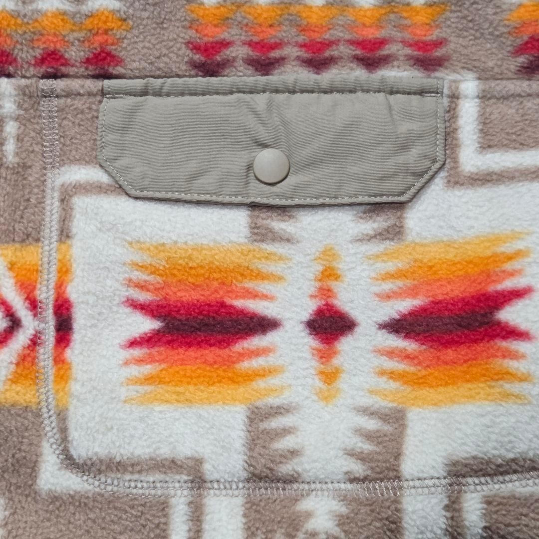 Pendleton Fleece Jacket Native Pattern M Warm Lig… - image 3