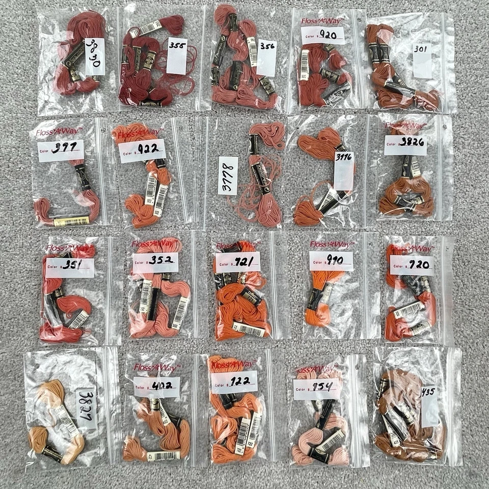 DMC Embroidery Floss Skeins Lot 350 Thread Cross Stitch - Image 4 of 4