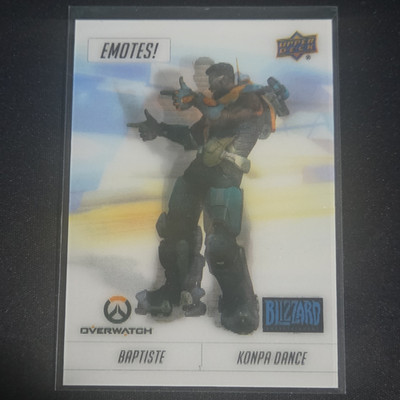 2023 UpperDeck Overwatch Blizzard Legacy E-3 Baptiste Konpa Dance Emotes! Insert