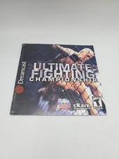 Ultimate Fighting Championship Sega Dreamcast, Authentic Manual Only