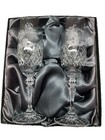 Galway Irish Crystal Bride Groom Toasting Champagne Wedding Flutes Original Box — photo 1