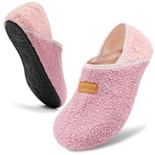Slipper for Women Men Slipper Socks Fuzzy House 8.5-9.5 Women/7.5-8 Men Pink