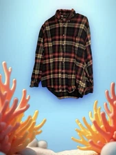 L.L bean Mens  long sleeve Multicolor shirt Sz  L