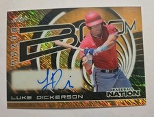 2025 Baseball Nation Sonic Boom Luke Dickerson Gold Shimmer 1/1 RC Autograph 