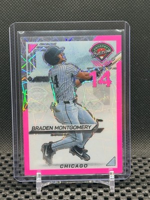 Braden Montgomery 2025 Prospect Edition Holo Prospect Ticket Pink Velo #30/79