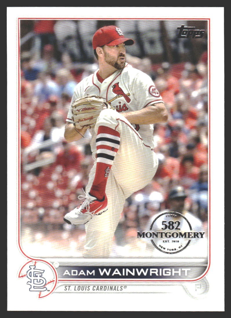 Adam Wainwright  #34 2022 Topps 582 Montgomery St. Louis Cardinals