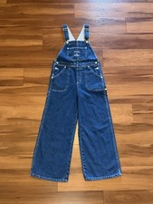 NWT Vintage Tommy Hilfiger Jeans Denim Campus Overalls Y2K Girls Youth Sz Medium