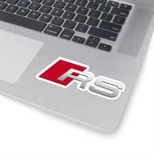 Audi Rs Logo Badge Sticker Decal Red Silver - Rs2 Rs3 Rs4 Rs5 Rs6 Rs7 Q8 Tt Audi Rs Logo Badge Sticker Decal Red Silver - Rs2 Rs3 Rs4 Rs5 Rs6 Rs7 Q8 Tt