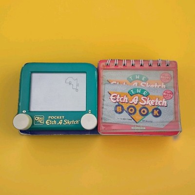 The Etch a Sketch Book by Klutz Editors With Mini Etch A Sketch