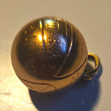 1921 10K Yellow Gold Ball Charm Pendant, No Stone, Gold Color, Charm Style