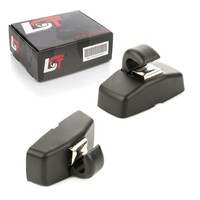 2X Sonnenblendenhalter Clips Abdeckung Schwarz FüR Skoda Fabia Octavia Roomster