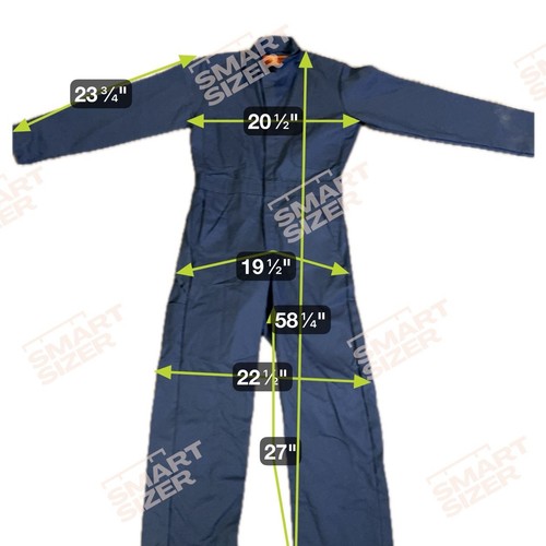 NWOT Red Cap Coveralls Durable - Pockets Zipper Men's size 34 Reg - Mechanic - Picture 4 of 7