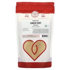 Organic Ginger Root, Ground, 8 oz 226 g 