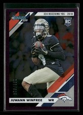 2019 Donruss #297 Juwann Winfree Season Stat Line #/324 RC
