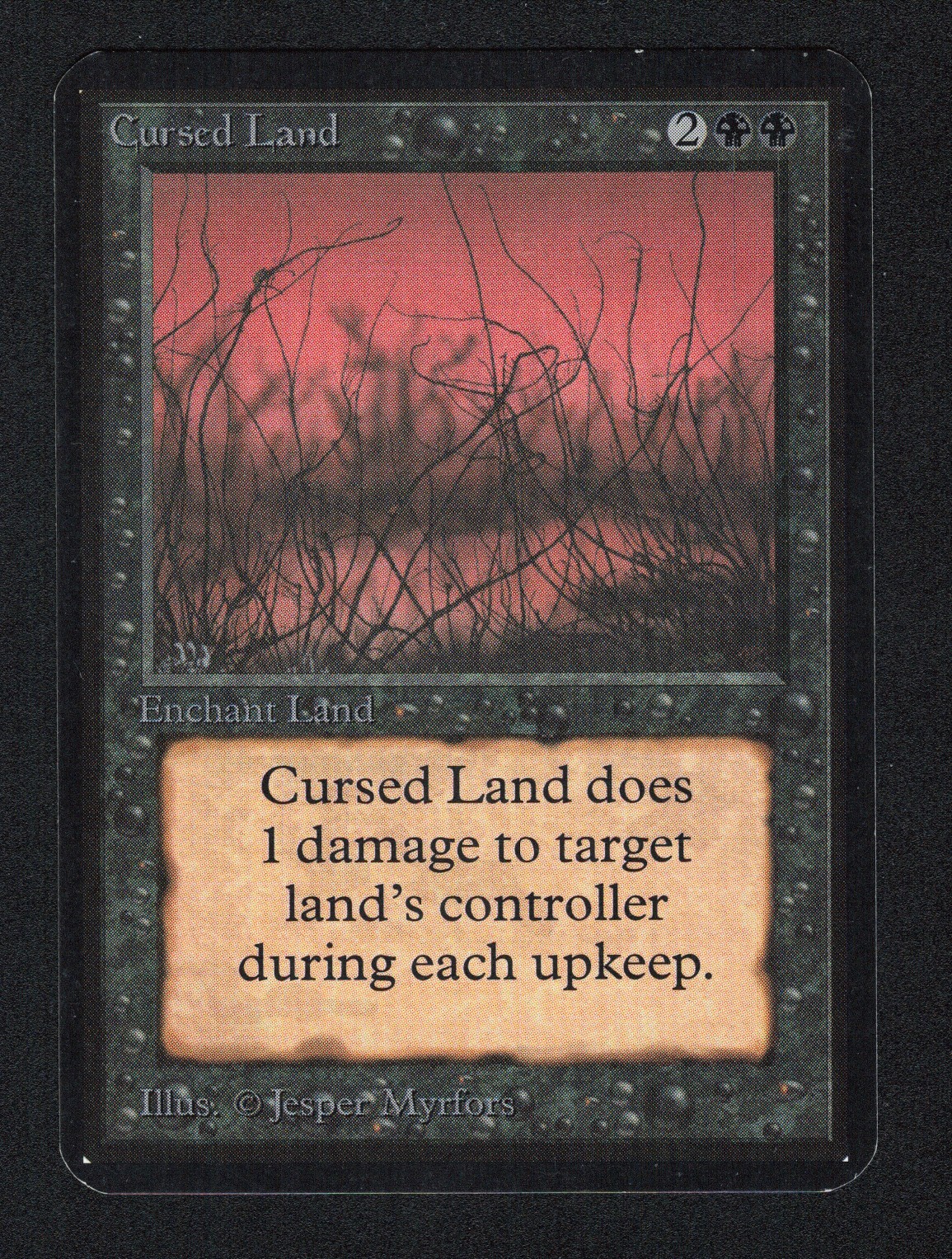 ALPHA Cursed Land - Magic The Gathering MTG - Vintage English
