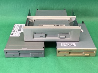 x3 Beige 3.5  Internal Floppy Drive Citizen Alps HP Mitsumi UNTESTED - LOT OF 3