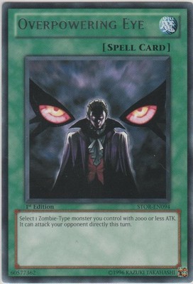 Overpowering Eye - STOR-EN094 - Rare - 1st Edition - Damaged