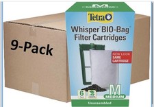 Tetra Whisper BIO-BAG Medium Disposable Filter Cartridges For Aquarium 9 Pack