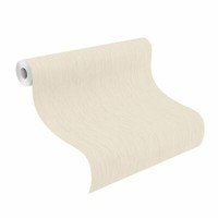 Tapete Vlies Rasch Einfarbig Striche Creme-Weiß Glanz Saphira 539240 (4,80€/1Qm)