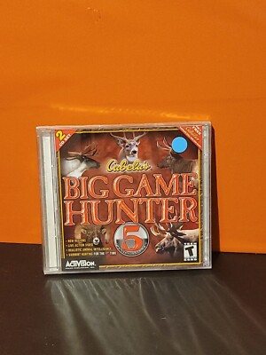 Cabela's Big Game Hunter 5 (Windows PC, 2001) Sealed NIB NOS