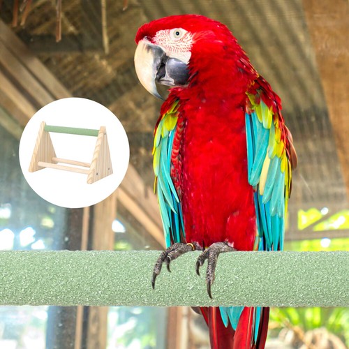 Bird Toys for Caged Birds Parrot Stand liquidation Wood Perch Parrots Playstand