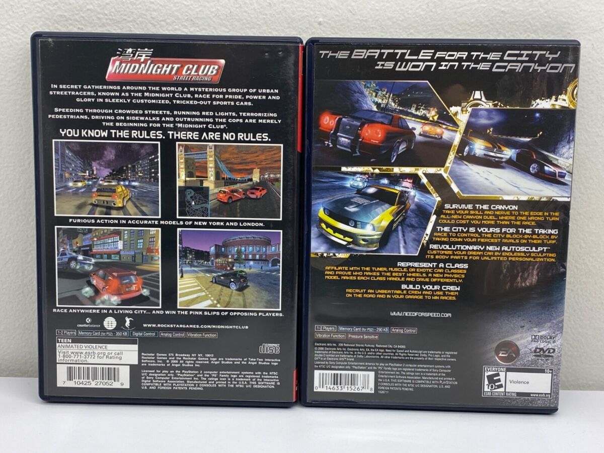 Midnight Club Street Racing (Greatest Hits) para PS2 - Seminovo