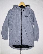 Victoria's Secret Pink Long Anorak Windbreaker Jacket Color Gray New XS