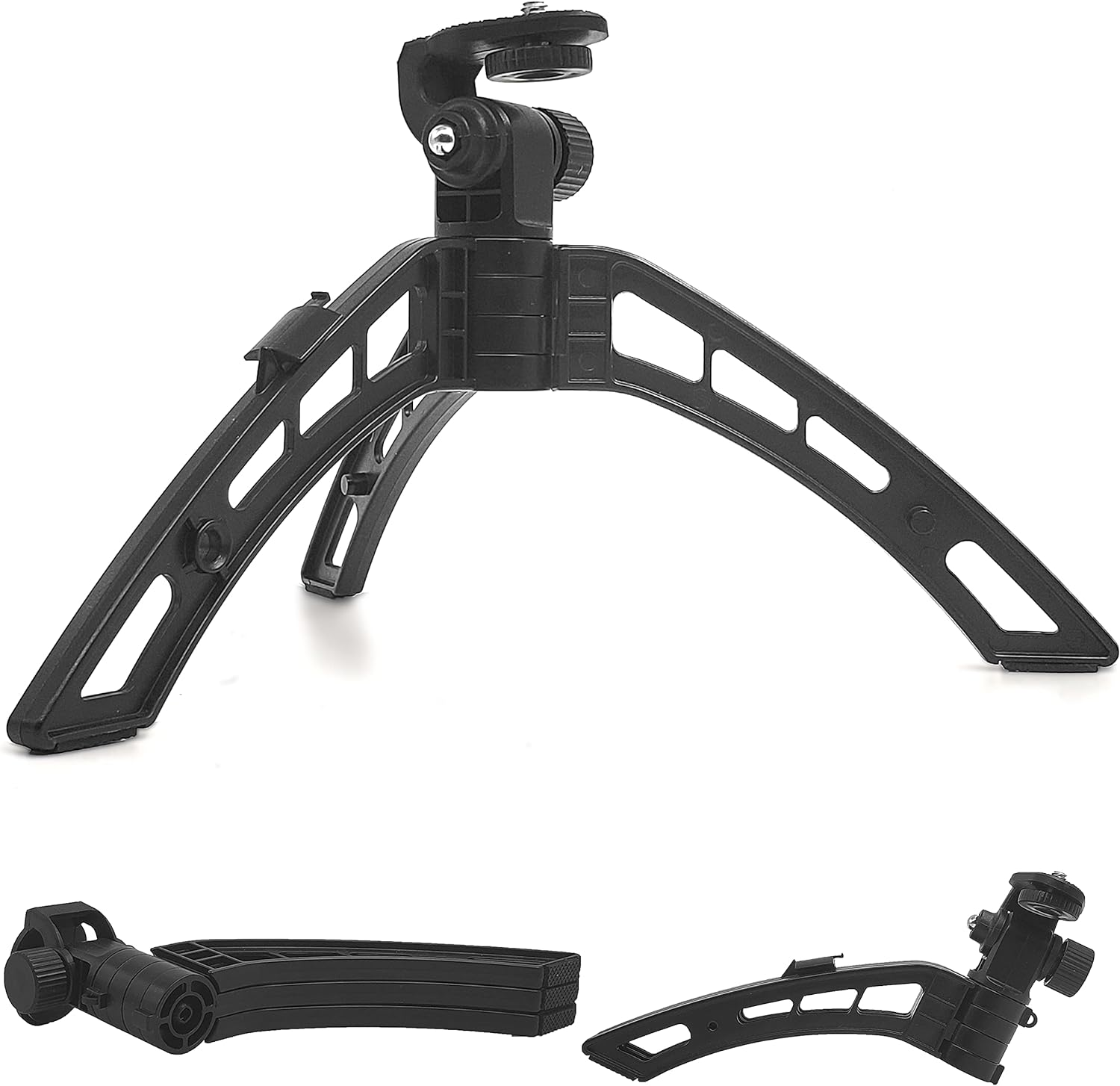 Foldable Mini Tripod Stand for DSLR Cameras and Webcam with 1/4 Thread Padded on