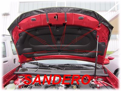 Carbon Fiber Look Hood Bra For Dacia Dokker/Lodgy | Front End Protection Mask, Water Resistant