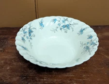 Vintage MYOTT Forget Me Not Large 8.5" SERVING BOWL Staffordshire England 8 1/2"