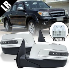 Pair Front Side View Mirror Assembly Fit For Ford Rangers Mazda BT50 2006 - 2009