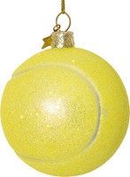 Sikora BS521 Tennisball Christbaumschmuck Glas Ornament Weihnachtsbaum AnhäNger