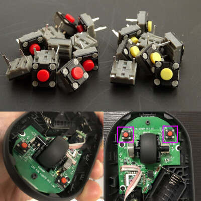 Silent Maus-Mikroschalter 4.3mm für Logitech Pebble M350/M550 Maus Zubehör