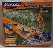 Banzai Soak 'N Splash Water Slide 18 Ft Model 26374 Open Box