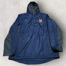 Whitney Young Dolphins Nike Jacket Mens Medium Navy Black 1/4 Zip Windbreaker