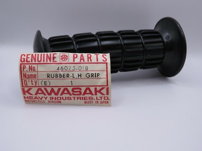 NOS Kawasaki F6 F7 KLT200 MT1 G3 G4 TR G5 KH Genuine Left Handle Grip 46075-018