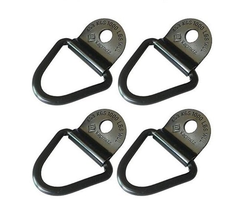 Heavy Duty Truck Bed Tie Down Anchors Rings Trailers Hook Cargo Bolt on V Ring