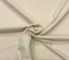 NATURAL 100 CANVAS COTTON DUCK 10 OZ MULTIPURPOSE FABRIC BY 1/2 .5 YARD 57"W