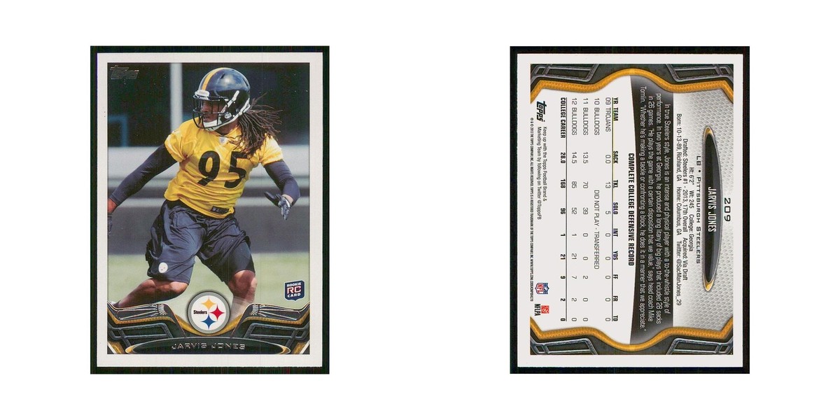 2013 Topps Jarvis Jones RC Steelers #209 | eBay